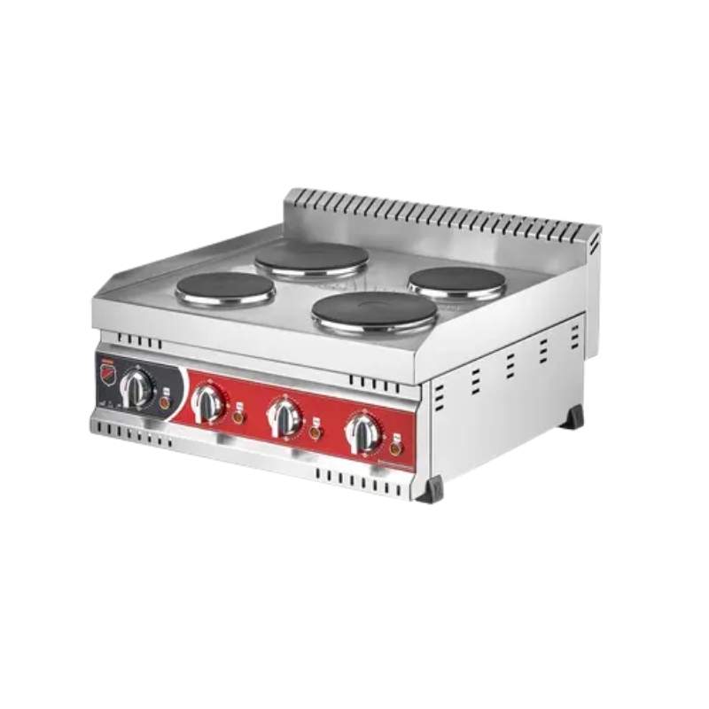 Işıkgaz Silverinox EP-04 4 Gözlü Prof Seri Elektrikli Set Üstü Pleyt Ocak